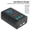 EU Plug 2S-3S RC балансировочное зарядное устройство светодиодные фонари компактное балансировочное зарядное устройство для литий-полимерных аккумуляторов зарядное устройство для RC автомобилей вертолетов переменного тока 7,4-11,1 В 20 Вт