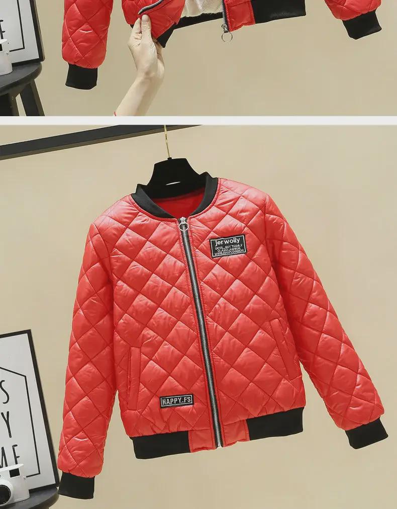 Женская бейсбольная куртка большого размера из легкого хлопка - зимнее облегающее утепленное короткое пальто 2023 года