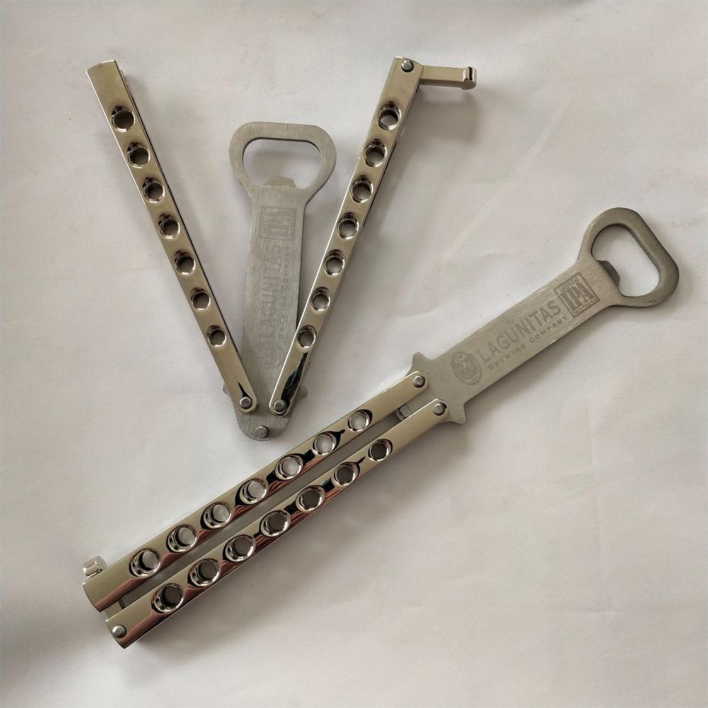 Folding Stainless Steel Beer Bottle Opener Multifunctional Bottle Opener Butterfly Trainer Tools 6