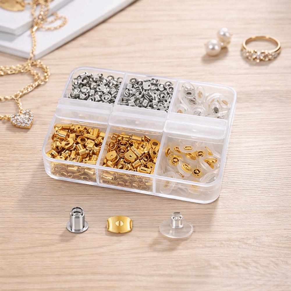 Мягкие силиконовые стопоры для сережек Резиновый материал Набор для блокировки ушей Разные стили