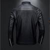 Кожаная куртка мужская тонкая куртка модная тонкая куртка мужская мотоциклетная куртка большого размера с воротником-стойкой кожаная куртка