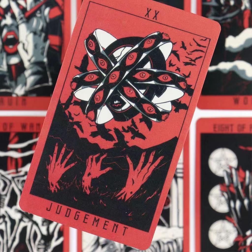 Lost Hollow Tarot with Guidebook for Beginners with Red Gilded Edges 10.3*6cm
