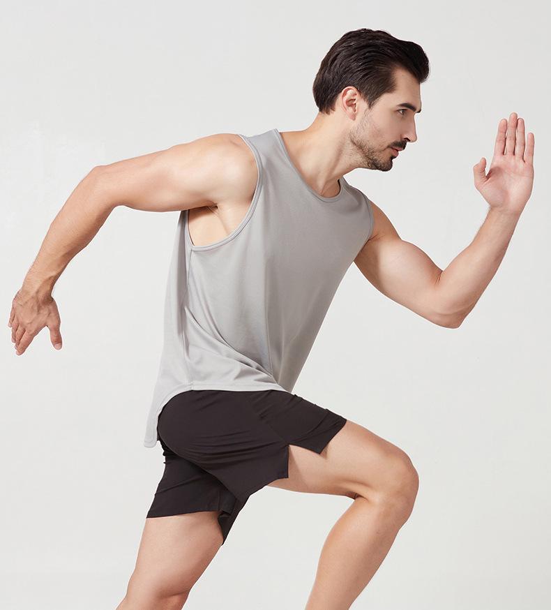 Men's Quick-Dry Summer Fitness Vest: Plus Size, Loose Fit for Running and Basketball