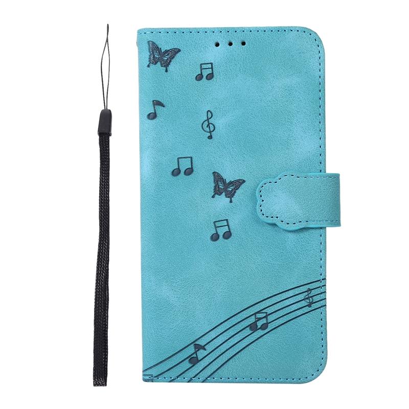 Embossing Butterfly Skin Feel Leather Wallet Case with Cartoon Bear Photo Frame for iPhone Samsung Xiaomi Huawei OPPO Stand Holder Magnetic Flip Cover
