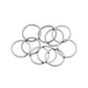 10Pcs/Pack New Pocket Clasps Chain Loop Stainless Steel Split Key Ring Keychain
