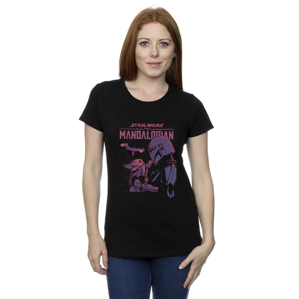 Star Wars Womens/Ladies The Mandalorian Hello Friend Cotton T-Shirt