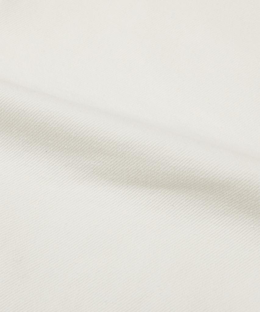 WEST GRAND BOULEVARD Semi-Wide Raw Denim Pants Cream