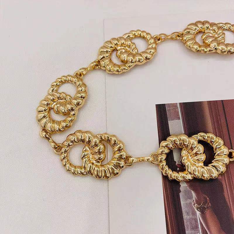 Woman Chain Lesbian Retro Belt Accessories Simple Ring Buckle Versatile Thin Waist Metal Chain Waist Chain