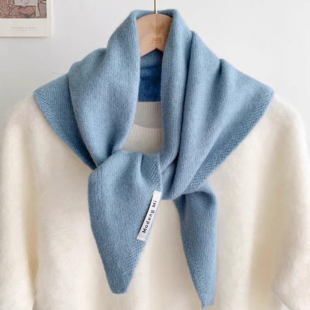 Fashion Wool Knitted Knitted Scarf Multi-functional Warm Women Headscarf Women Shawl Winter