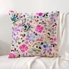 Modern minimalist floral Art Cushion Cover Natural Linen Organic Fabric DoubleSided Printing Sofa Home Decor Gift Pillow Cover