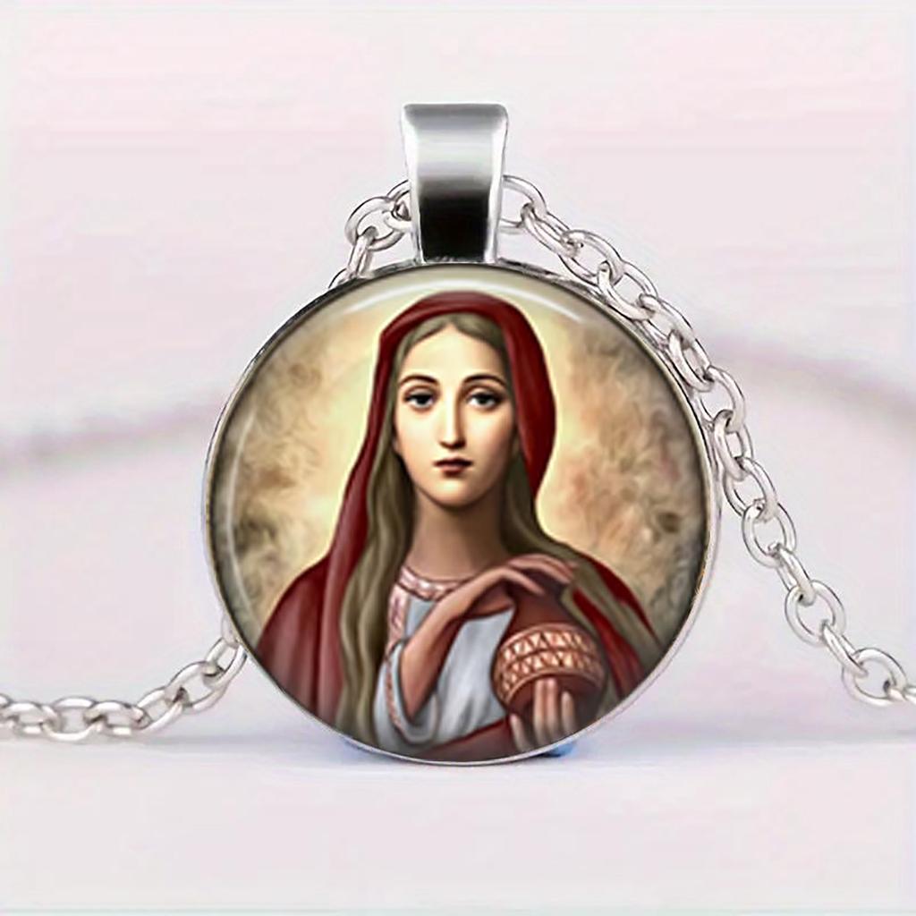 Христианская подвеска-ожерелье Дева Мария, символизирующая веру, надежду и любовь, религиозный подарок