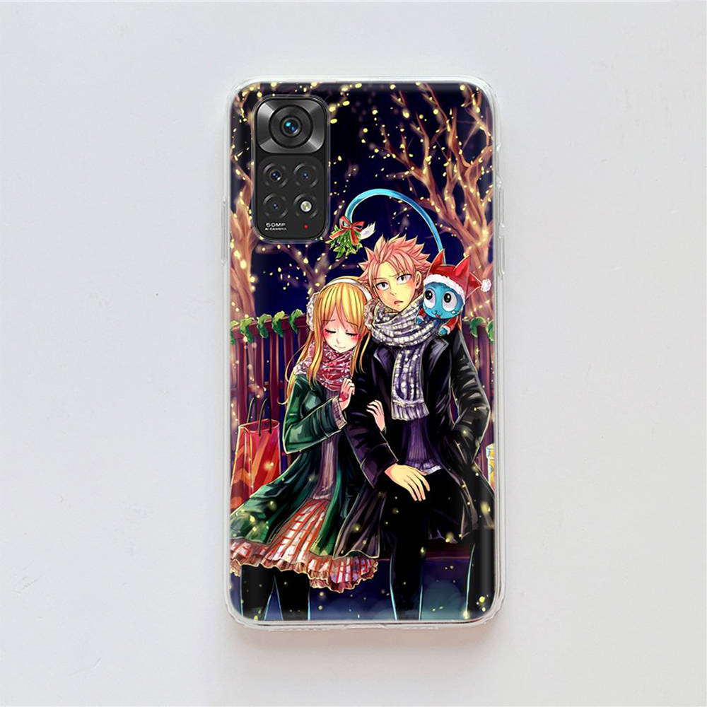 Чехол DT15 Fairy Tail для Samsung A04 A14 A23 A34 A54 M23 M33 M52 M53 Realme 10 9 C30S C35 C55 VIVO Y02S Y21 Y33S Y51 X80 Pro Прозрачная крышка