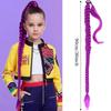 36-дюймовый плетеный фиолетовый парик-хвост Super Long Ponytail с эластичной резинкой для волос для детской вечеринки, косплея, фиолетовый парик