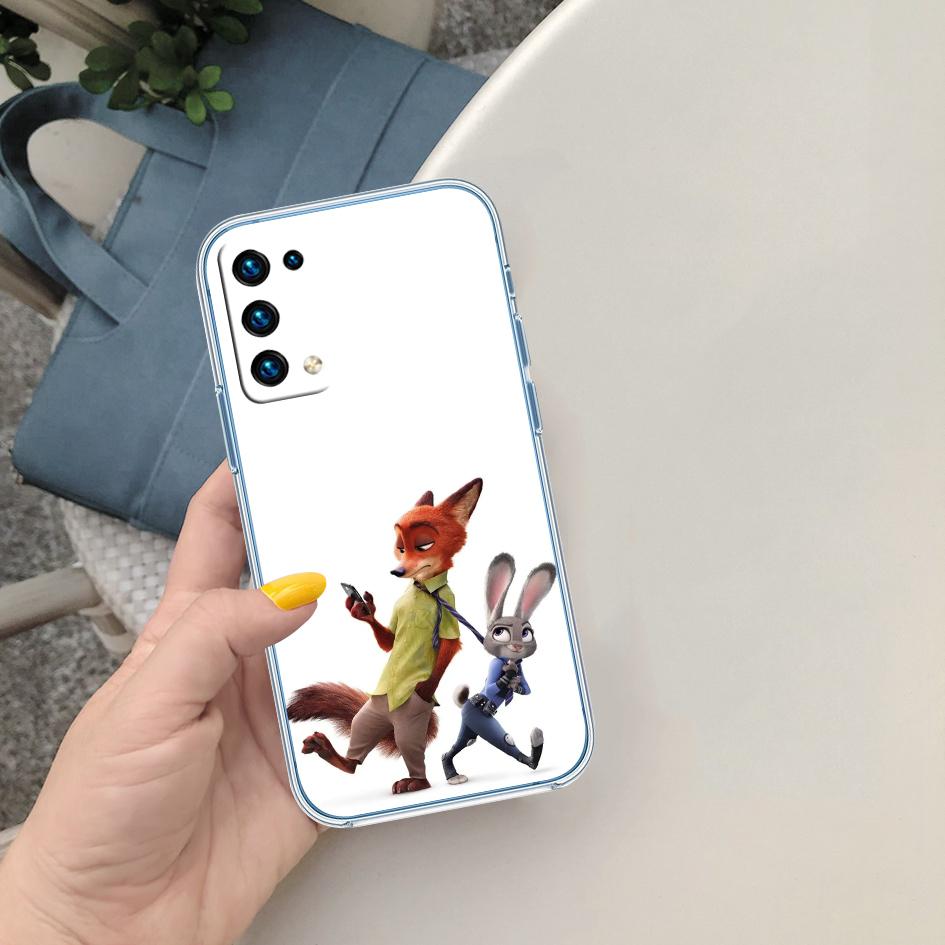 CJ105 Zootopia Disney Soft Shell Transparent Phone Case for Motorola Moto G7 G8 G9 G84 G85 G73 G24 G15 Z2 Play Power Plus
