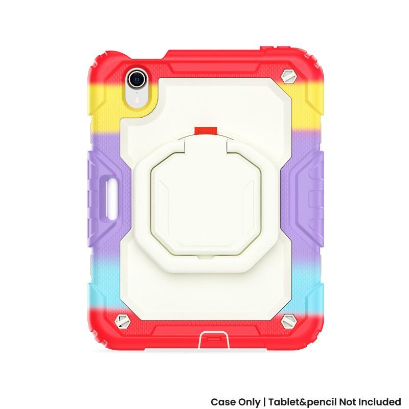 IPad Mini 6/7 Case 360 Rotating Stand Shockproof Silicone Cover Portable Hand Strap Anti-Scratch Drop Protection