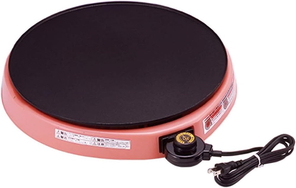 Sugiyama Metal Homemade Crepe Hot Plate, Creple, Pink, KS-2665