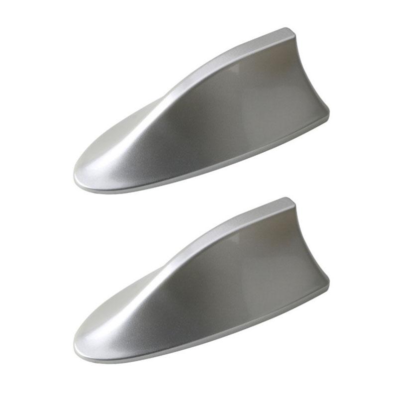 2pcs Car Shark Fin Antenna Cover Base Replacement Radio Signal Aerials Roof Exterior Accessories Decoration Car Styling
