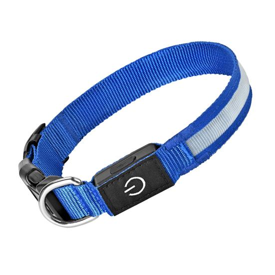 Светодиодный ошейник для собаки Перезаряжаемый светящийся ошейник для собаки 3 режима освещения Регулируемый светящийся ошейник для безопасности в ночное время Вечерние прогулки