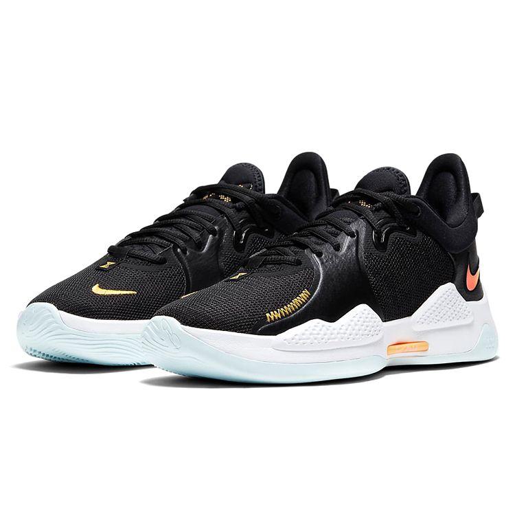 Nike PG 5 черные мужские кроссовки белые едва зеленые многоцветные CW3143-001