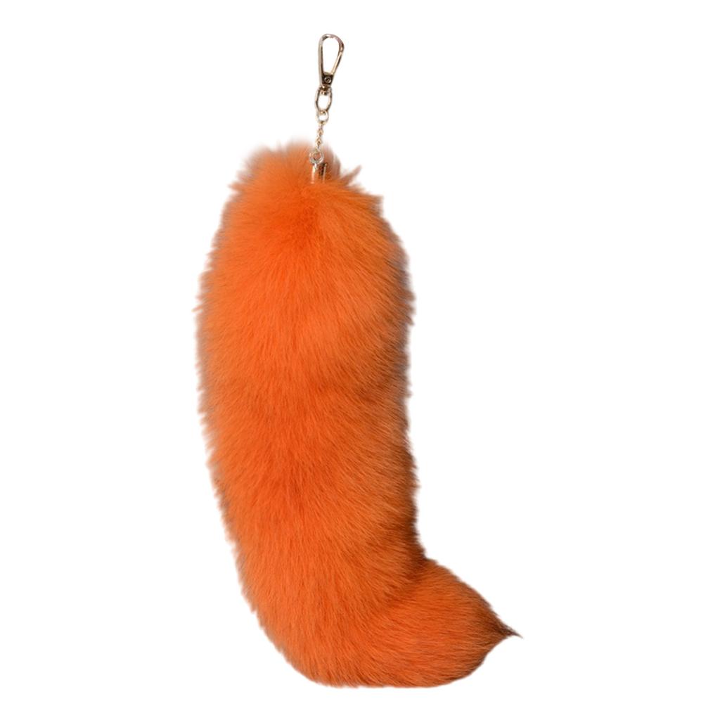 Fluffy Faux Fur Fox Tail Keychain Elegant Keyrings Charm with Foxes Tail Pendant Fashionable Keychain Decorations