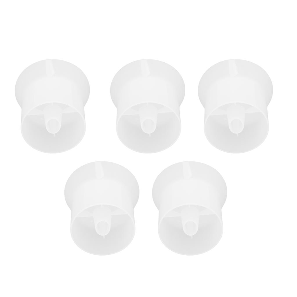 5pcs Lotion Funnel Round White Bottle Filling Shampoo Transfer Essential Oils Funnel