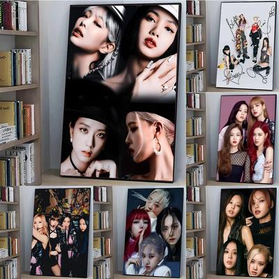 K-pop девичья группа B-Blackpink Холст Живопись Постеры и Принты Настенное Искусство Картины для Украшения Гостиной