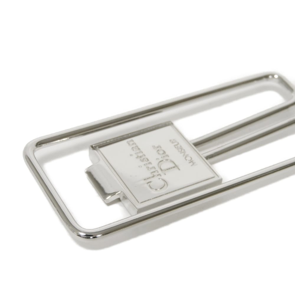 Б/у 10656 Логотип Подпись Зажим для купюр 7988 Винтаж Отличное состояние Monsieur Metal Серебристый Мужской из Японии ОРИГИНАЛ