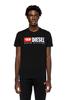 Мужская футболка Diesel с вышивкой логотипа A037660GRAI Средний Черный 9XX