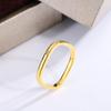 Женское кольцо с простыми линиями, стильное золотое квадратное геометрическое кольцо, высокое качество, ювелирные изделия для пар, подарок на годовщину, вечерние украшения