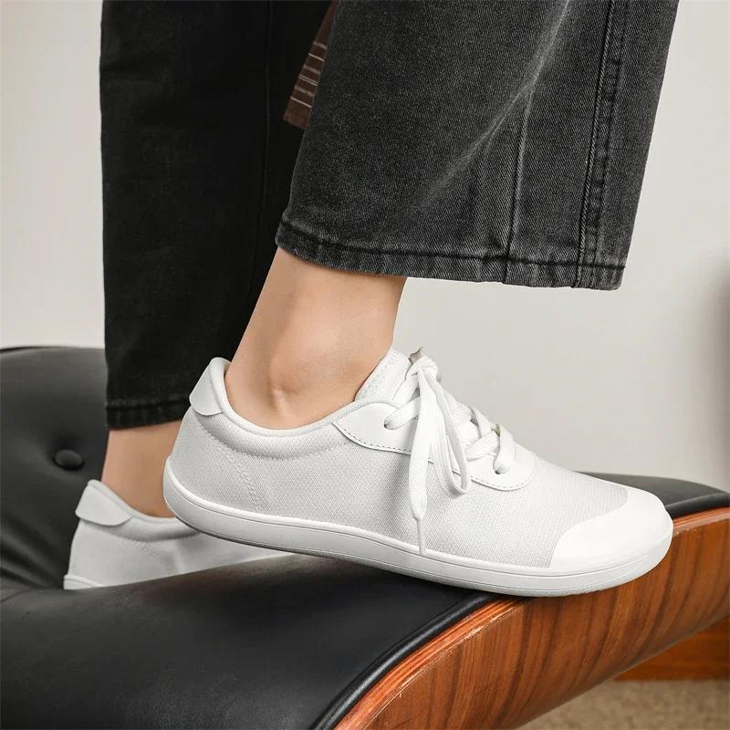 2025 новый стиль PUAMSS Мужские широкие минималистичные босиком кроссовки для ходьбы для мужчин подошва с нулевым перепадом