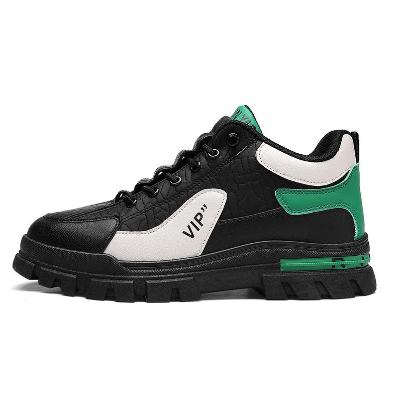 Весенние мужские туфли на толстой подошве, модная молодежная рабочая обувь, повседневная обувь, мужская обувь в британском стиле