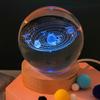 Ночные светильники Хрустальный шар 3D Одуванчик Светящаяся настольная лампа Спальня Домашний декор для Детей Вечеринка Детские Дни Рождения Подарки Цветочная лампа