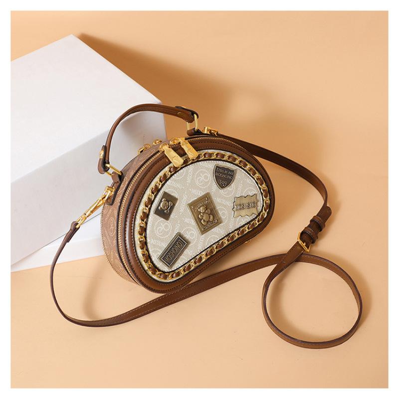 Tooxika Новая модная простая ретро-сумка-значок, популярный стиль, женская универсальная сумка-мессенджер через плечо, маленькая круглая сумка