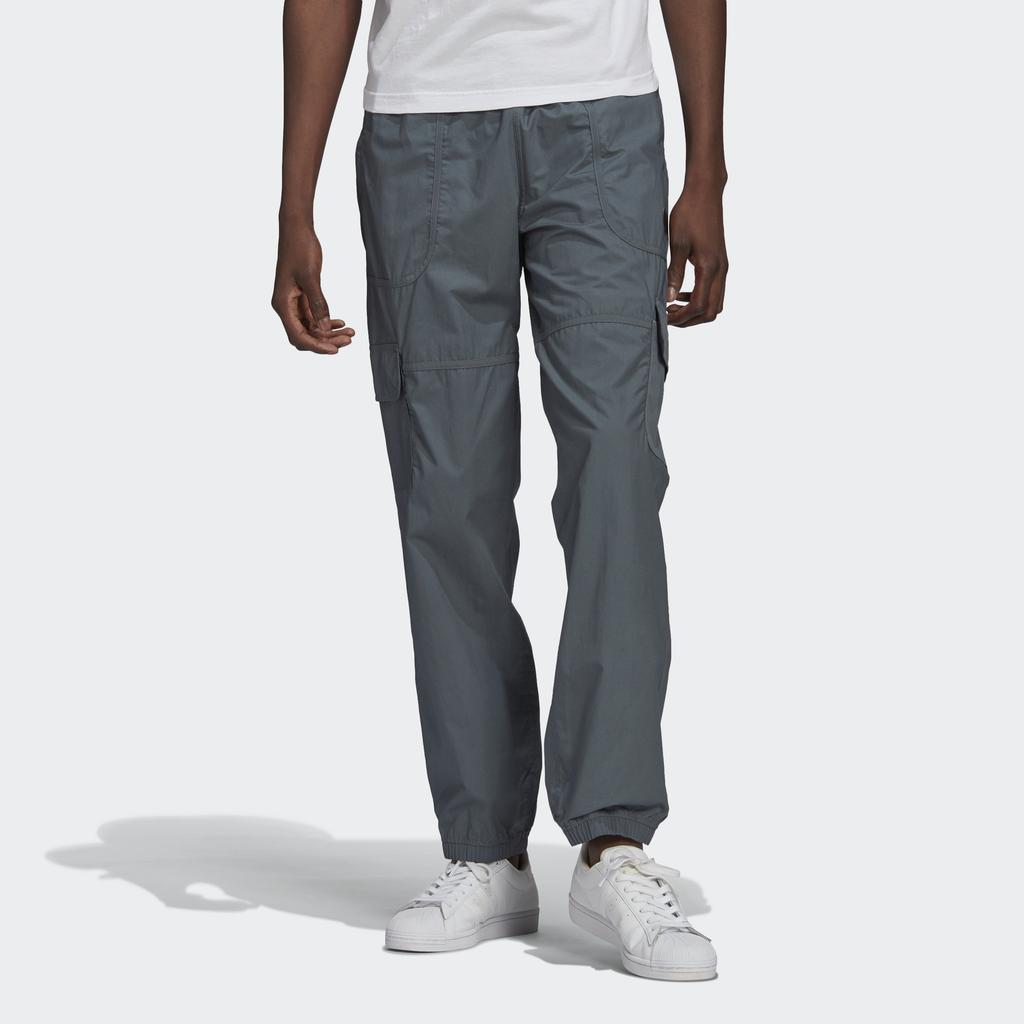 Adidas Оригинальные модные спортивные брюки с трилистником, мужские штаны, темно-бирюзовые, GN3325