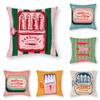 Coastal Charm Sardine Can Pillow Case 3D Print Polyester Fiber 40*40cm Home Sofa Throw Decoration Festival Gift