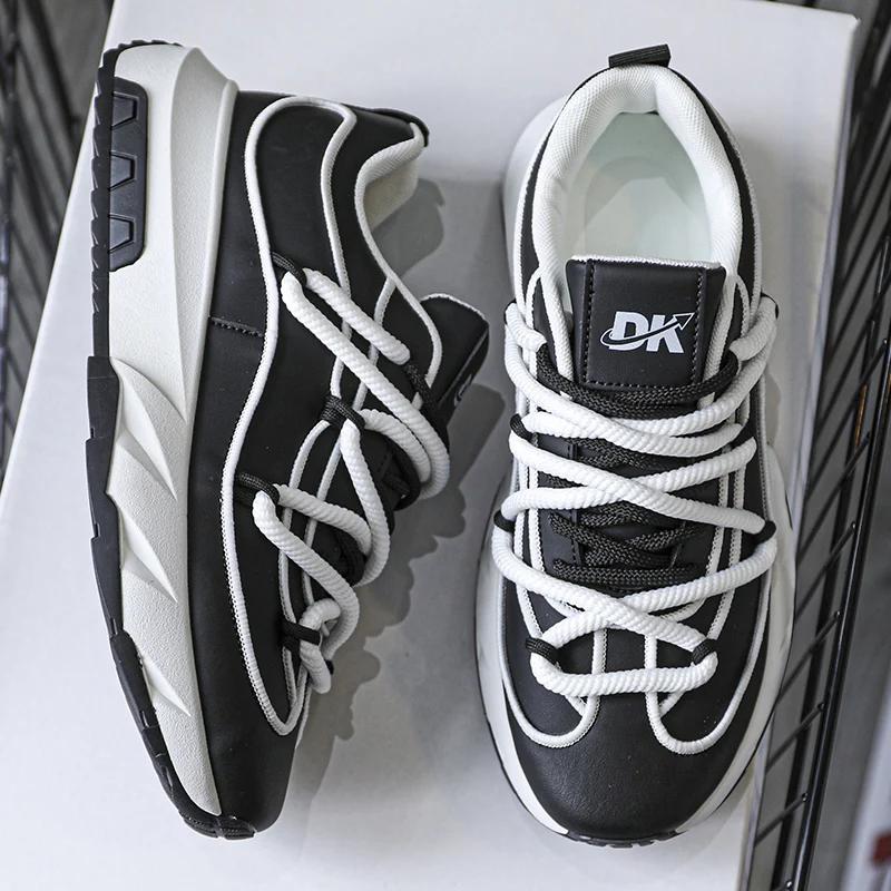 Модная спортивная обувь на платформе для спорта и отдыха, мягкие и удобные повседневные кроссовки для мужчин, износостойкая обувь для мужчин, новые