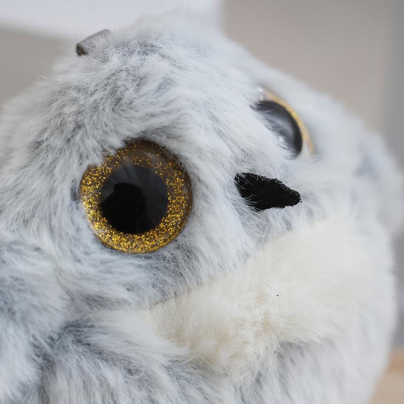 Cute Owl Unique Plush Keychain With Soft Fabric And Charming Design Ideal For Kids Dolls And Collectors