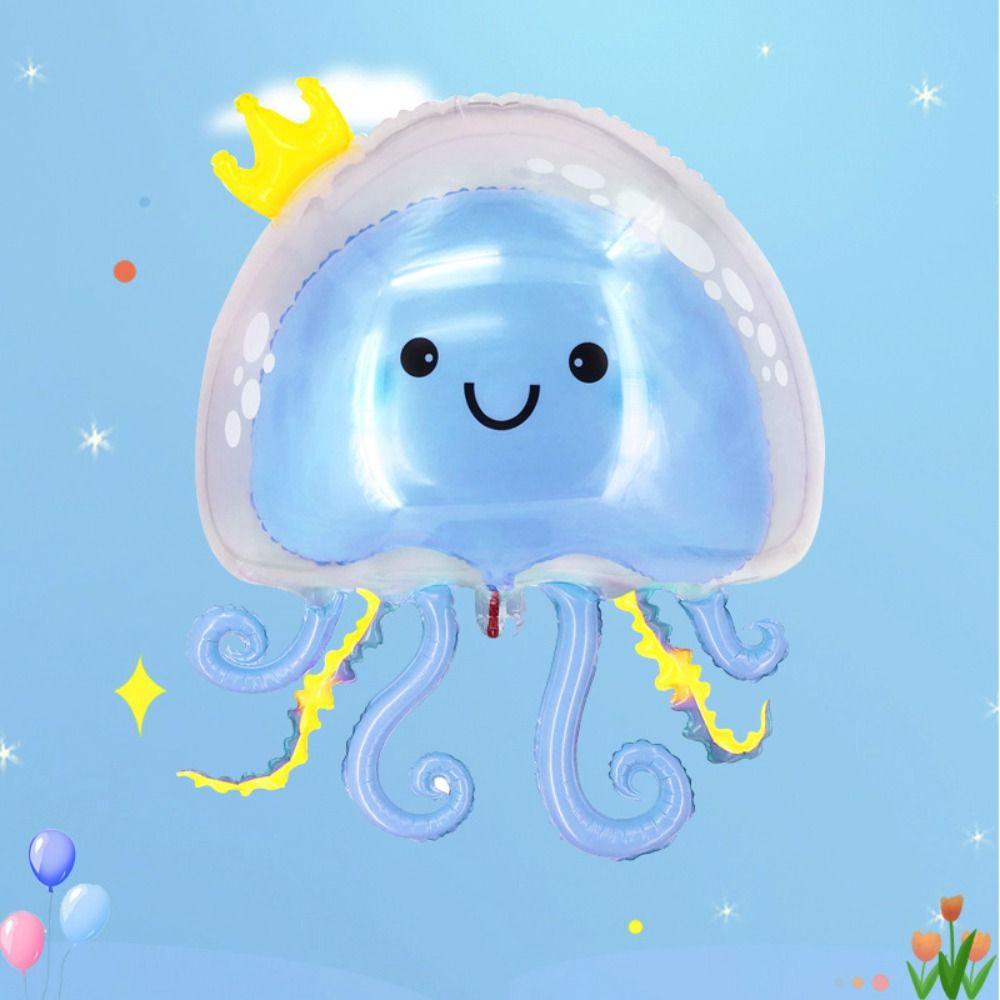 Double-layer Crown Jellyfish Floating Balloon Cute Birthday Party Decor Baby Shower