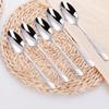Gold Plated Dinner Spoon Set With Hammered Handle 18-10 Dishwasher Safe Dinning Table Spoon Soup Spoon Cutlery Set