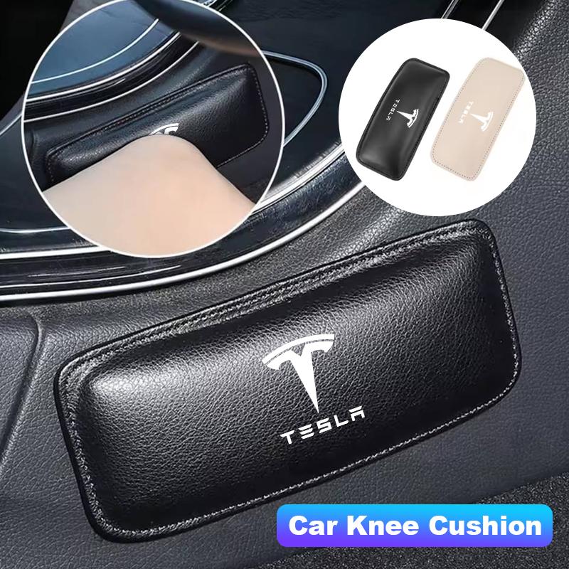 Car Knee Pad Armrest Mat Elbow Pillow Leg Support Cushion Interior For Tesla Model 3 Y S X 2021 Roadster Cybertruck Juguete