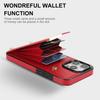 For iPhone 16 Pro Case TPU+PU Leather Hardware Decor Phone Cover with Card Holder