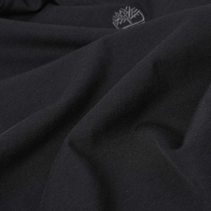 Timberland Футболка Mountain Series Outdoor из хлопка, удобная, повседневная, с круглым вырезом и длинным рукавом, мужская, черная, A5XVK-X65