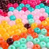 10 14 мм Акриловые Цветные Круглые Бусины с Большим Отверстием, Бусины-Хлебушки, Рассыпные Бусины, Сделай Сам Ожерелье, Цепочка для Мобильного Телефона, Аксессуары для Одежды.