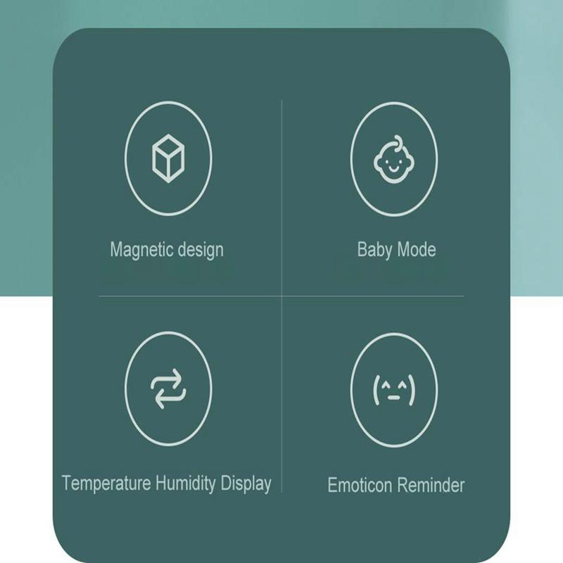 Обновленная версия Xiaomi Mijia Bluetooth термометр гигрометр чернильный экран умный монитор температуры и влажности напоминание режим ребенка
