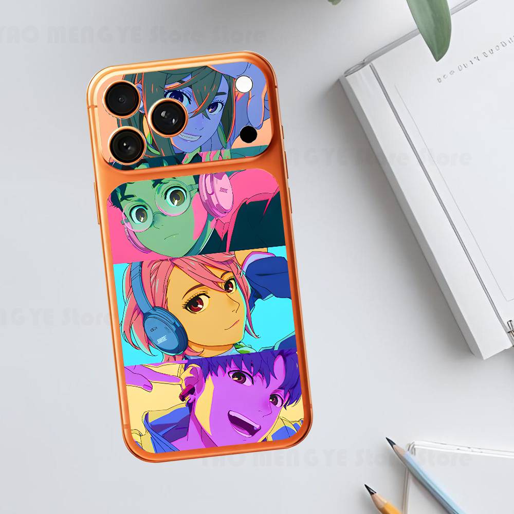 Аниме Момо Окарун D-Dandadan Обычная наклейка-скин для iPhone17 Pro ProMax Задняя пленка Чехол-обертка Антицарапающаяся Прочная наклейка