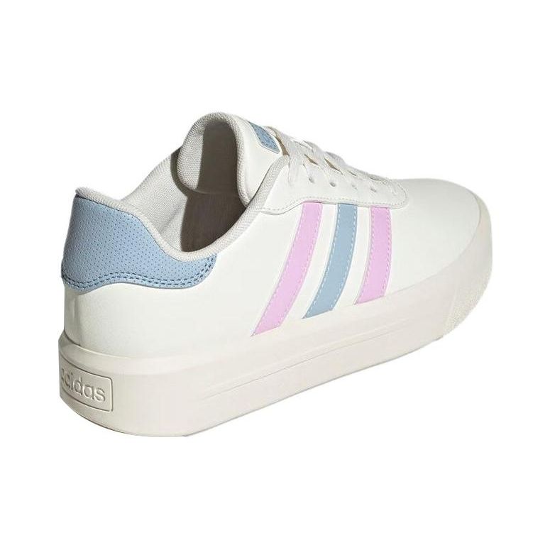 adidas Neo Court Платформа Удобные Универсальные Нескользящие Прочные Низкие Кеды для Скейтбординга Женские Кроссовки Белые IE9987