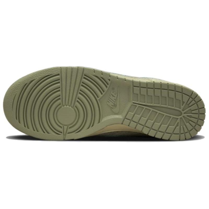 Nike Универсальные низкие кеды для скейтборда Dunk для женщин в зелено-синей расцветке HJ7291-371