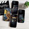 RP13 Cartoon Art Owl Phone Case for Samsung Galaxy S20 S21 S22 Ultra FE + Plus A21S A22 A24 A25 A26 A30 A30S A31