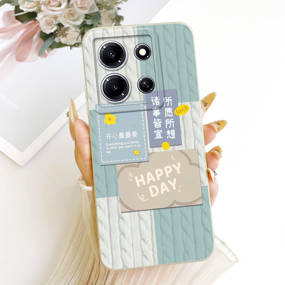 Чехол для Infinix Note 30i Чехол X6716 Модный Мультяшный Милый Забавный Расписной Силиконовый Funda Для Телефона Infinix Note 30i