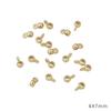 30-50Pcs Gold/Rhodium Plated CCB Loose Space Beads Star Flower Beads for Bracelet Necklace DIY Jewelry Making Beads
